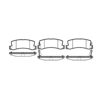 Photo Brake Pad Set, disc brake KAWE 021422