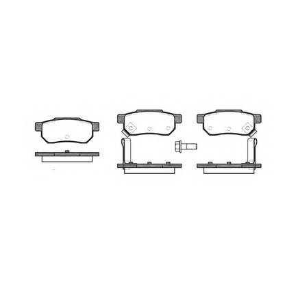 Photo Brake Pad Set, disc brake KAWE 023312