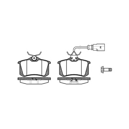 Photo Brake Pad Set, disc brake KAWE 026302