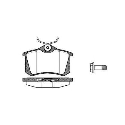 Photo Brake Pad Set, disc brake KAWE 026305