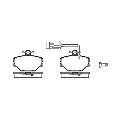 Photo Brake Pad Set, disc brake KAWE 026442