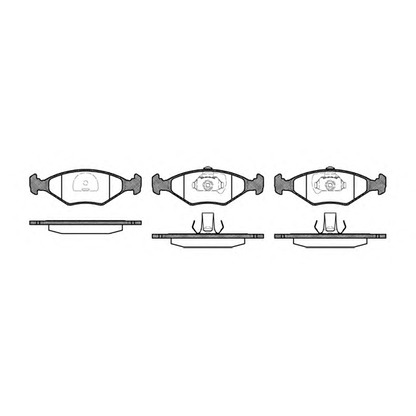 Photo Brake Pad Set, disc brake KAWE 028140