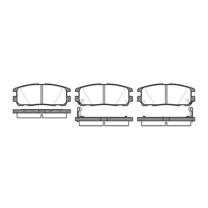 Photo Brake Pad Set, disc brake KAWE 042602