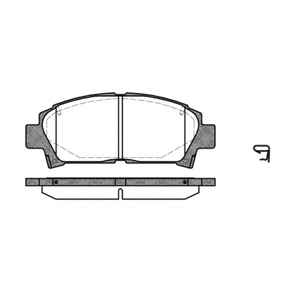 Photo Brake Pad Set, disc brake KAWE 042702