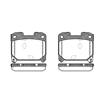 Photo Brake Pad Set, disc brake KAWE 047504