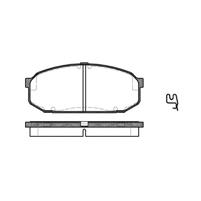 Photo Brake Pad Set, disc brake KAWE 050402