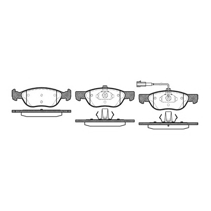 Photo Brake Pad Set, disc brake KAWE 058721