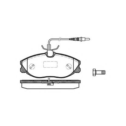 Photo Kit de plaquettes de frein, frein à disque KAWE 060404