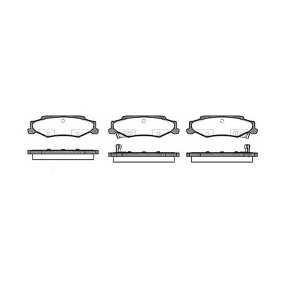 Photo Brake Pad Set, disc brake KAWE 066802