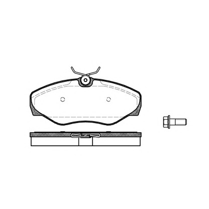 Photo Brake Pad Set, disc brake KAWE 083400