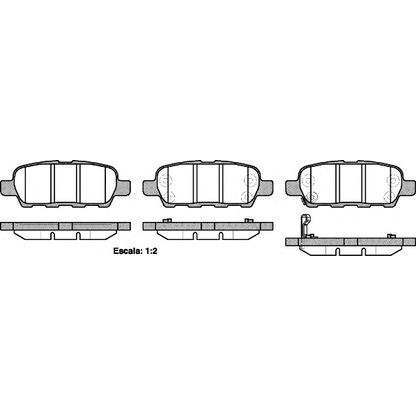 Photo Brake Pad Set, disc brake KAWE 087621