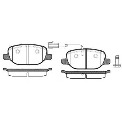 Photo Brake Pad Set, disc brake KAWE 087802