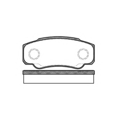 Photo Brake Pad Set, disc brake KAWE 096100