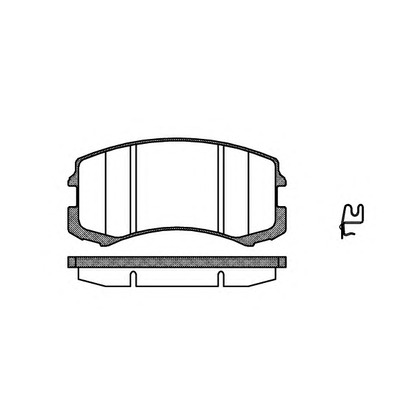 Photo Brake Pad Set, disc brake KAWE 096501