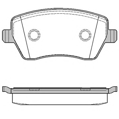 Photo Brake Pad Set, disc brake KAWE 098700