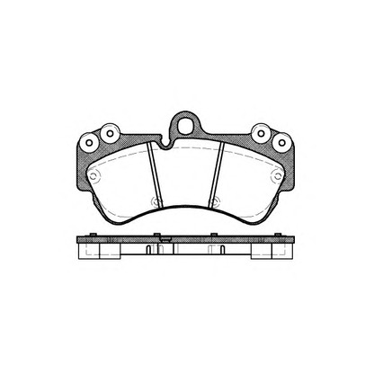 Photo Brake Pad Set, disc brake KAWE 099400