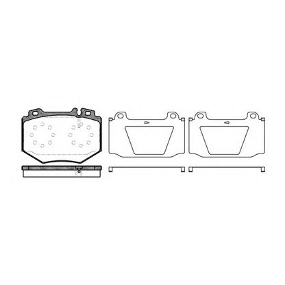 Photo Brake Pad Set, disc brake KAWE 106500