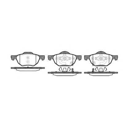 Photo Brake Pad Set, disc brake KAWE 106802