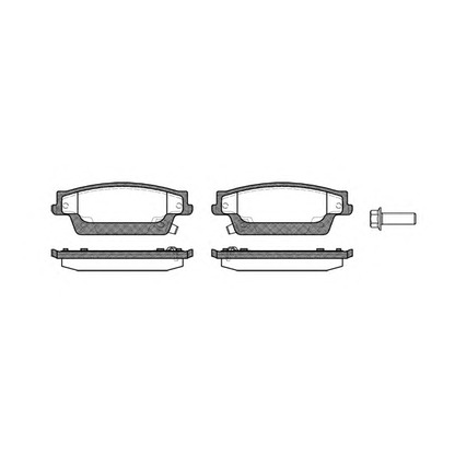 Photo Brake Pad Set, disc brake KAWE 108704