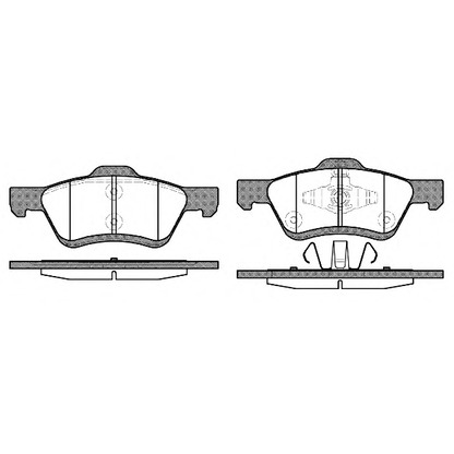 Photo Brake Pad Set, disc brake KAWE 112400