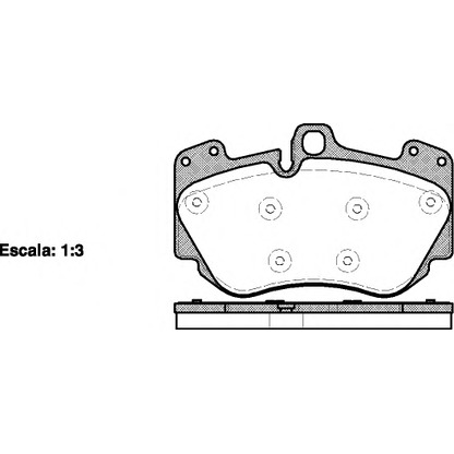 Photo Brake Pad Set, disc brake KAWE 114010