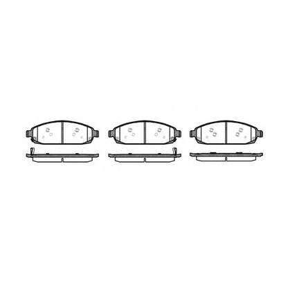 Photo Brake Pad Set, disc brake KAWE 117302