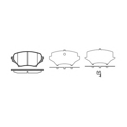 Photo Brake Pad Set, disc brake KAWE 118901