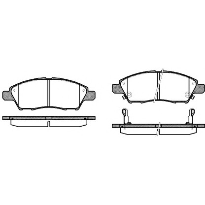 Photo Brake Pad Set, disc brake KAWE 121002