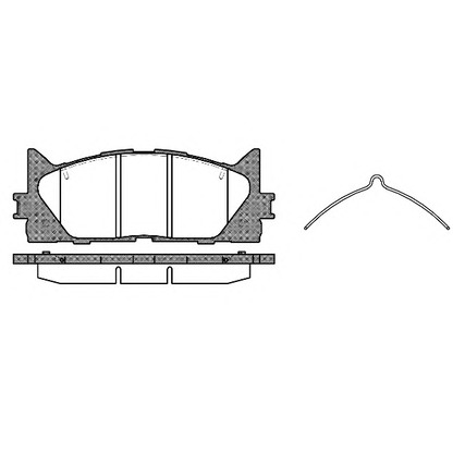 Photo Brake Pad Set, disc brake KAWE 123300