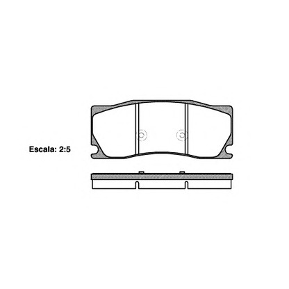 Photo Brake Pad Set, disc brake KAWE 140200