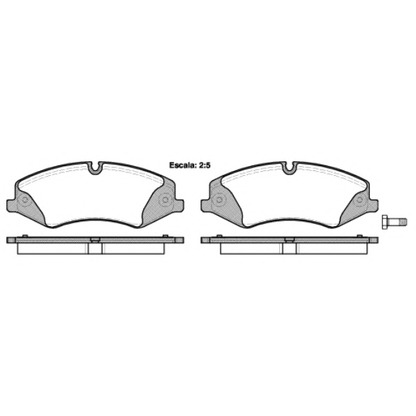 Photo Brake Pad Set, disc brake KAWE 140900