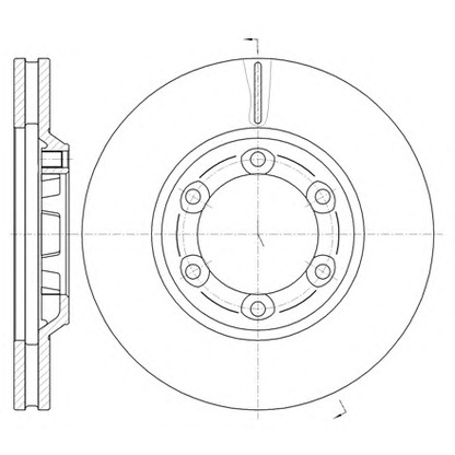 Photo Brake Disc KAWE 6116310