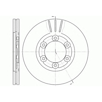 Photo Brake Disc KAWE 6116410