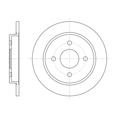 Photo Disque de frein KAWE 615500