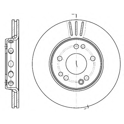 Photo Disque de frein KAWE 631810