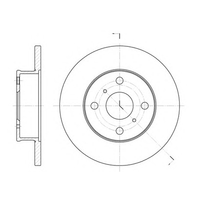 Photo Disque de frein KAWE 640100