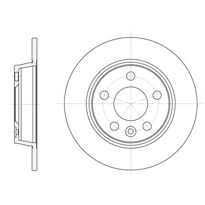 Photo Brake Disc KAWE 645300