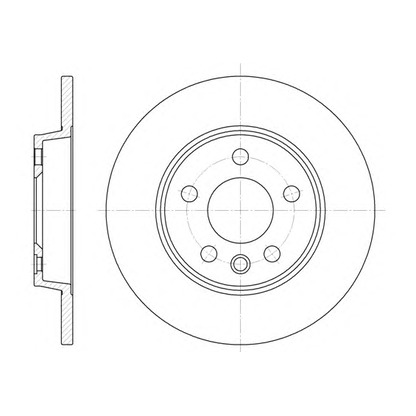 Photo Disque de frein KAWE 655800