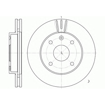 Photo Brake Disc KAWE 665610