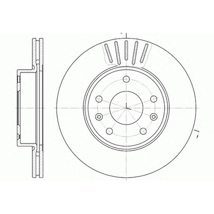 Photo Brake Disc KAWE 667010