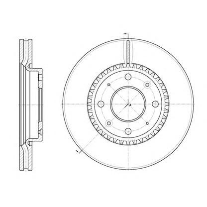 Photo Brake Disc KAWE 688910