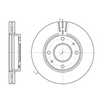 Photo Brake Disc KAWE 698710