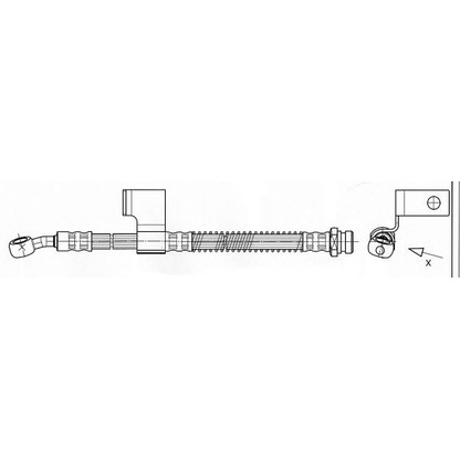 Zdjęcie Przewód hamulcowy elastyczny KAWE 512295