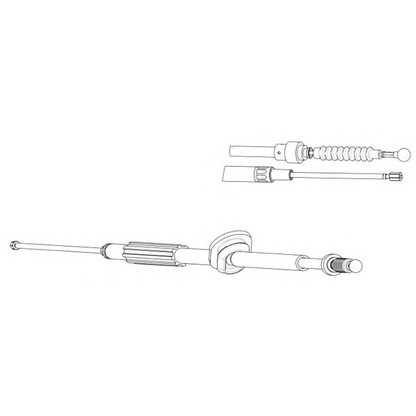 Foto Cable de accionamiento, freno de estacionamiento KAWE AU02163