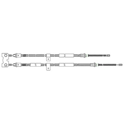 Photo Cable, parking brake KAWE FO02172