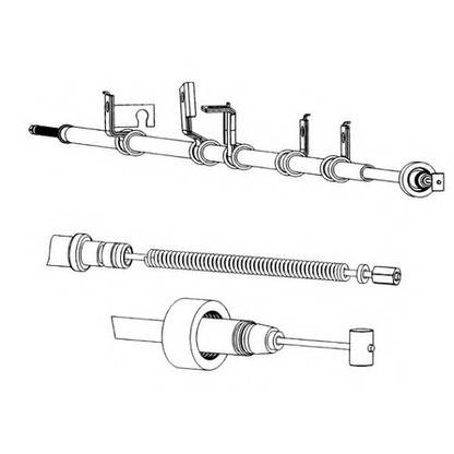 Photo Cable, parking brake KAWE HY02112