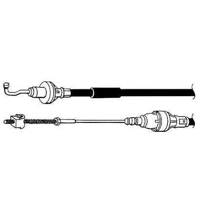 Foto Cable de accionamiento, accionamiento del embrague KAWE OP01150