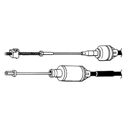 Foto Cable de accionamiento, accionamiento del embrague KAWE OP01151