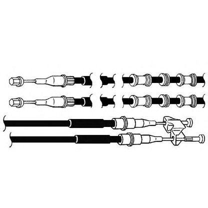 Foto Cable de accionamiento, freno de estacionamiento KAWE OP02178