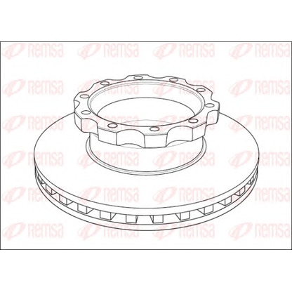 Photo Disque de frein KAWE NCA104520